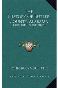 History Of Butler County, Alabama