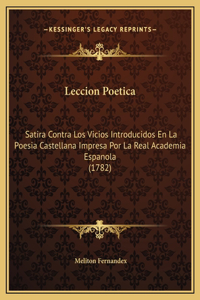 Leccion Poetica