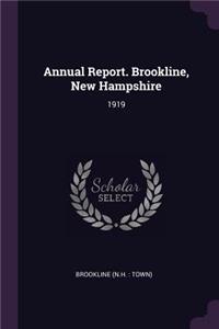 Annual Report. Brookline, New Hampshire