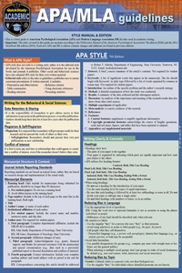 Apa/MLA Guidelines - 7th/8th Editions