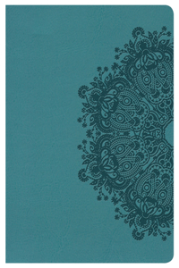 KJV Large Print Compact Reference Bible, Teal Leathertouch