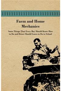 Farm and Home Mechanics