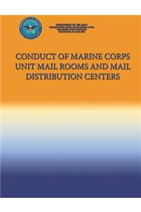 Conduct of Marine Corps Unit Mail Rooms and Mail Distribution Centers