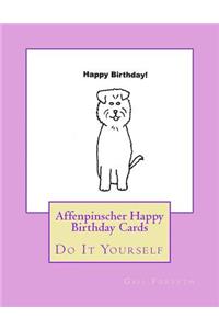 Affenpinscher Happy Birthday Cards