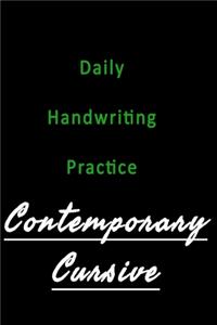 Daily Handwriting Practice Contemporary Cursive