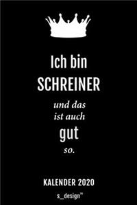 Kalender 2020 für Schreiner