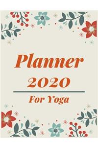 Planner 2020 for Yoga: Pretty Simple Planner - 2020 Planner (8.5&#8242; x 11&#8242; ), 128 pages