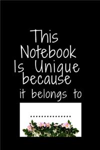 This Notebook Is Unique