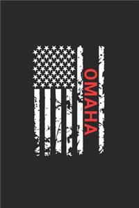 Omaha: Omaha Notebook Composition Cute White And Black USA Flag- Writing Journal Notebook To Take Notes For Students, Teachers, Travelers And House Moms To