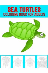 Sea Turtles Coloring Book For Adults