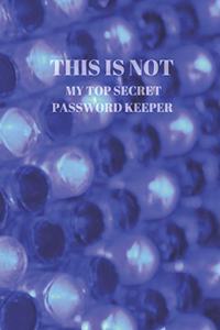 This Is Not My Top Secret Password Keeper