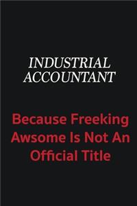 Industrial Accountant because freeking awsome is not an official title