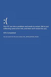 Your PC Ran Into A Problem And Needs To Restart