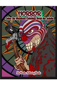 Horror Color By Numbers Coloring Book for Adults