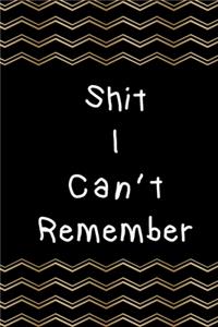 Shit I Can't Remember -