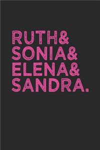 Ruth Bader Ginsburg (RBG) & Sonia & Elena & Sandra