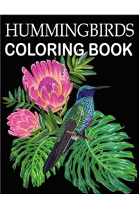 Hummingbirds Coloring Book: Stress Relieving Designs for Adults Relaxation and Boost Creativity Coloring Book Featuring Charming Hummingbirds