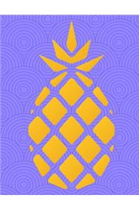 Dot Grid Paper Notebook: Pineapple