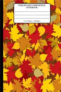 Wide Ruled Composition Notebook 6