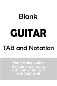 Blank Guitar TAB and Notation