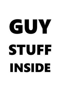 Guy Stuff Inside Journal For Men Black Font On White Design