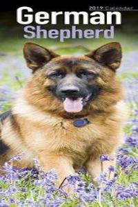 German Shepherd Slim Calendar 2019