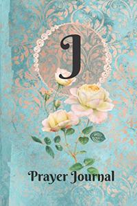 Letter J Personalized Monogram Praise and Worship Prayer Journal