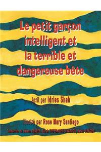 Petit garçon intelligent et la terrible et dangereuse bête