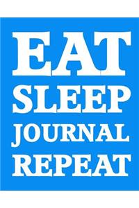 Bullet Dot Grid Journal - Eat Sleep Journal Repeat (Blue)