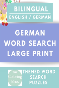 German Word Search Large Print