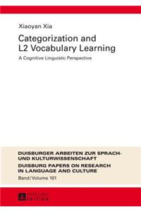 Categorization and L2 Vocabulary Learning