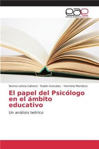 papel del Psicólogo en el ámbito educativo