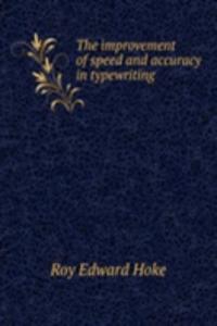 improvement of speed and accuracy in typewriting