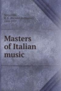 Masters of Italian music