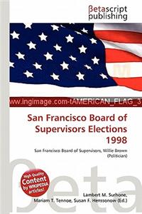 San Francisco Board of Supervisors Elections 1998