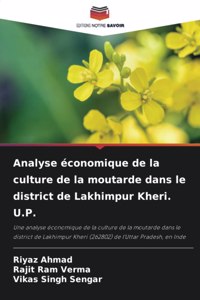 Analyse économique de la culture de la moutarde dans le district de Lakhimpur Kheri. U.P.