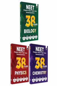 Physics Wallah PW 38 Years NEET Previous Year Solved Question Papers Physics, Chemistry and Biology Combo Set of 3 Books (2025 - 1988)