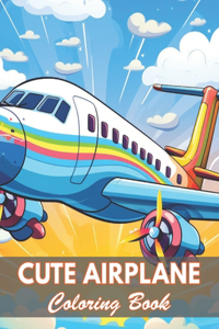 Cute Airplane Coloring Book