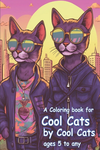 coloring book for cool cats by cool cats