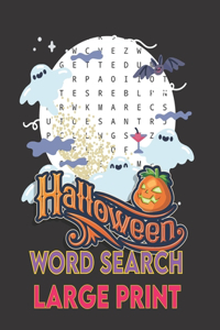 Halloween Word Search Large Print