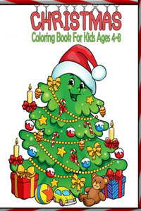 Christmas Coloring Book For Kids Ages 4-8