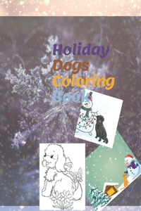 Holiday Dogs Coloring Book