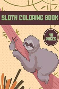 Sloth Coloring Book