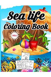 Sea Life Coloring Book Vol 1