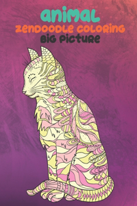 Zen Doodle Coloring Big Picture - Animal