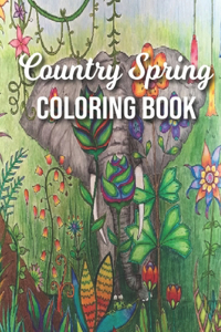 Country Spring Coloring Book