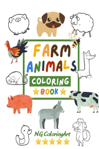 Farm Animals Coloring Book