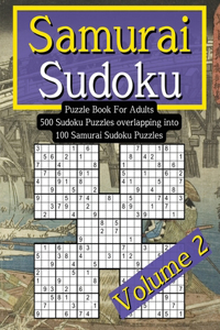 Samurai Sudoku Puzzle Book For Adults
