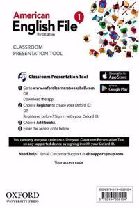 American English File: Level 1: Classroom Presentation Tool Access Card