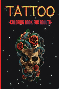 Tattoo Coloring Book For Adults